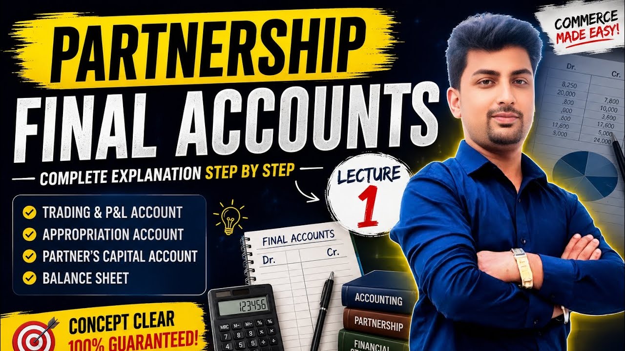 Trading P&L and Balance Sheet in Partnership | Easy Method
