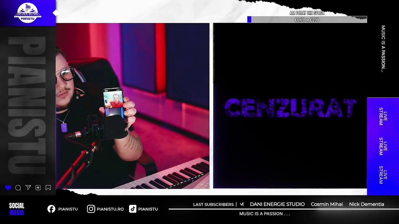 LIVE-ul ala MONSTRU ! CANTAM SI MAI VEDEM NOI PE OME .TV CU GACICI IN PL GOALA
