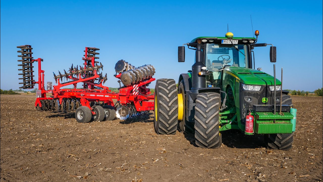 John Deere 8320R + KÜHNE KNT 770 - 7,2 m | Tárcsázás 2021💪 | Magágykészítés nehéztárcsával