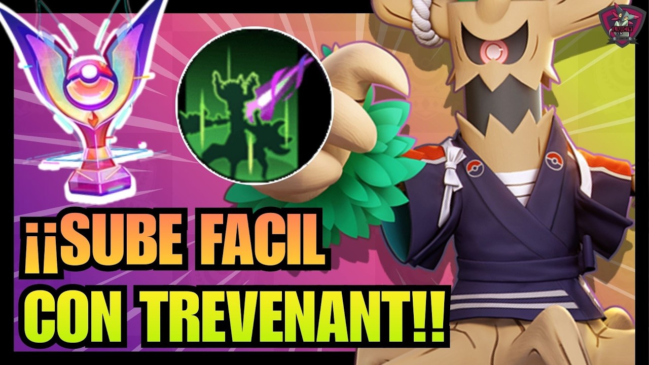 SUBE FACIL CON TREVENAT🥵MEJORES OBJETOS Y MEDALLAS⭐BUILD TREVENANT POKEMON UNITE