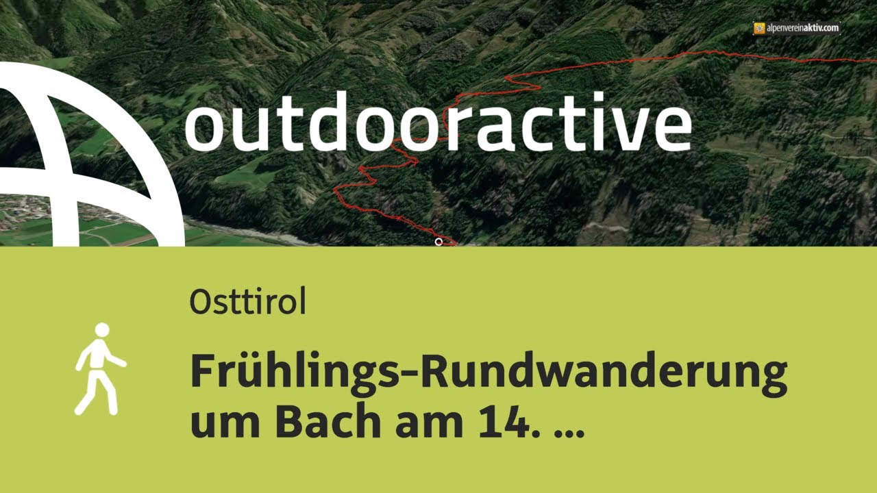 Flyover-Video: Frühlings-Rundwanderung um Bach am 14. März 2026