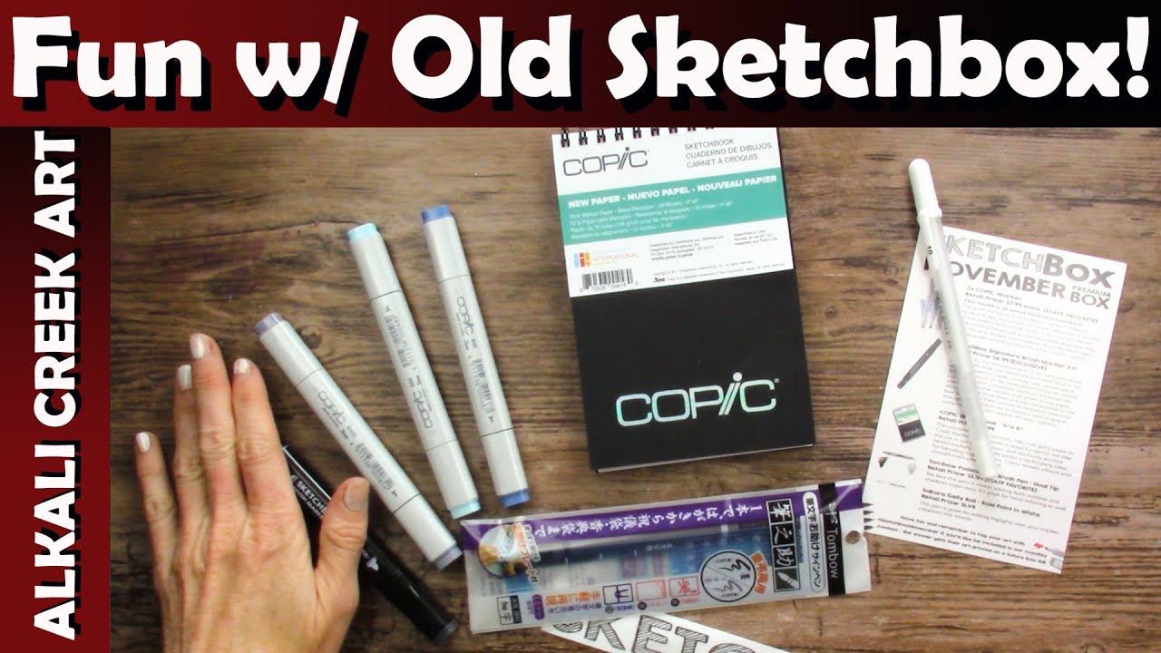 COPIC Markers and MORE in This Box!  Old SKETCHBOX from November of What Year?