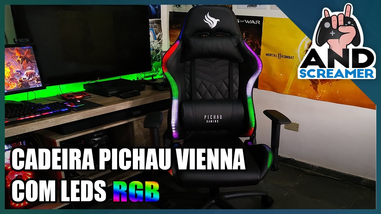 REVIEW - CADEIRA GAMER PICHAU VIENNA RGB