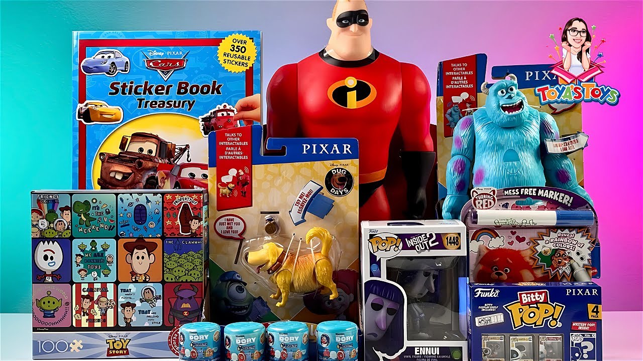 Unboxing and Review of Pixar Characters Toys Collection