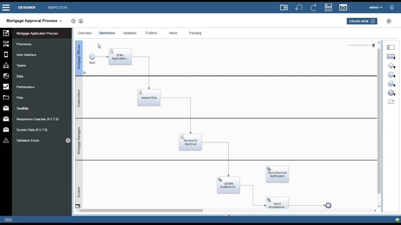 IBM Business Process Manager (BPM) 8.5.7: Building a Business Process