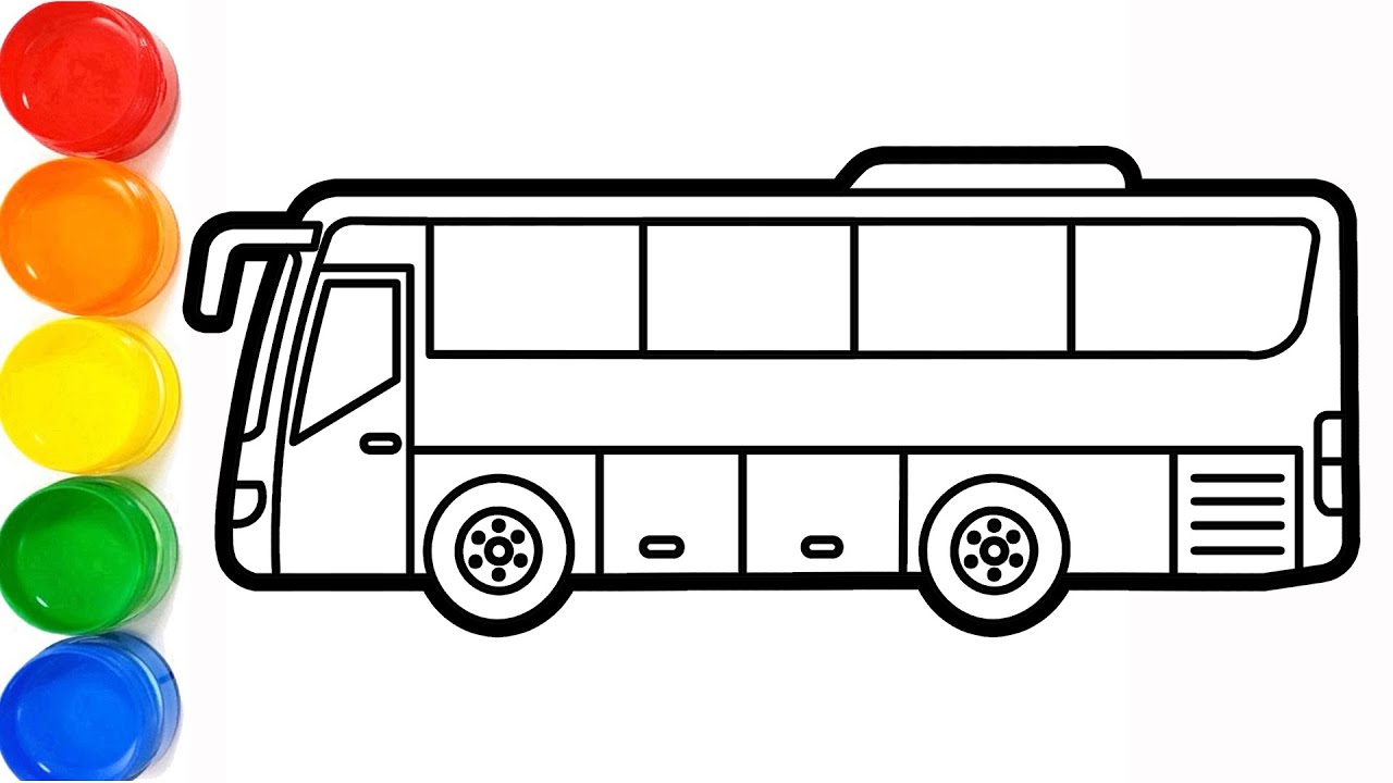 How to Draw a Simple City Bus | Step by Step Drawing Tutorial