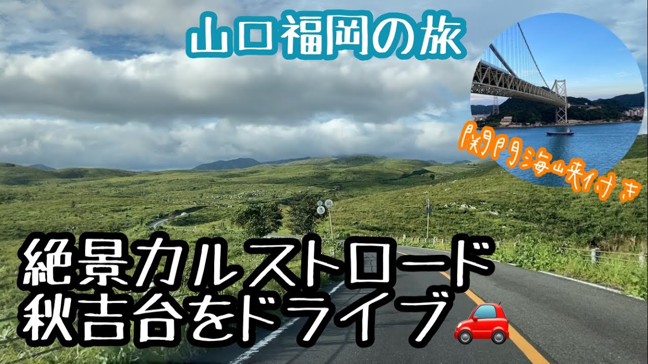【絶景ドライブ】日本最大のカルスト台地、秋吉台をドライブ🚗（山口福岡の旅5）