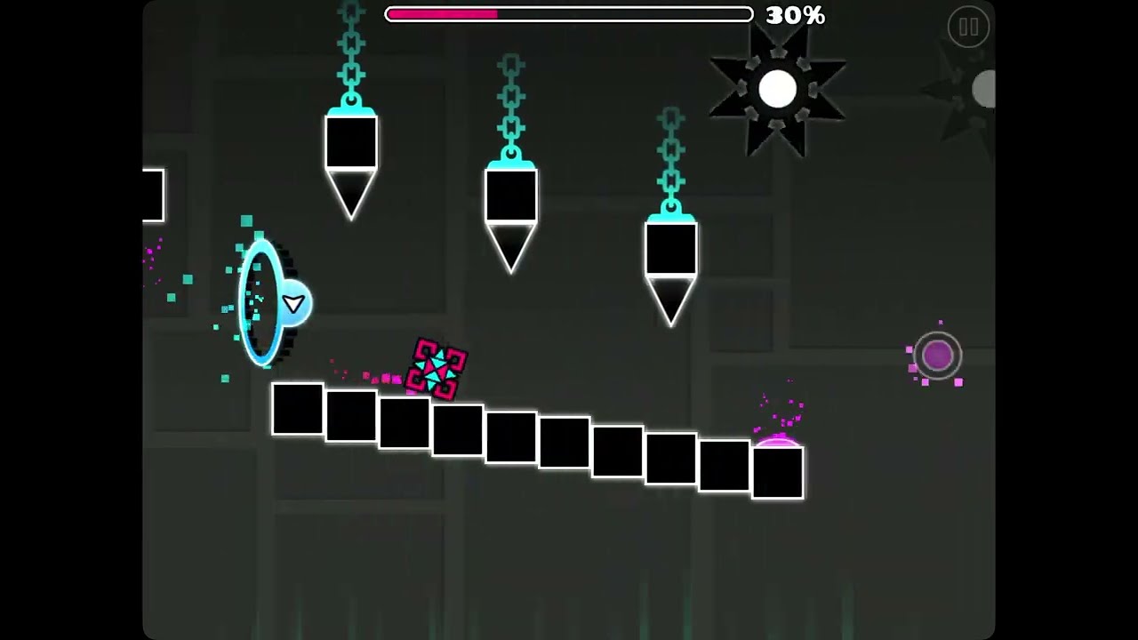 I made Rush E in geometry dash
