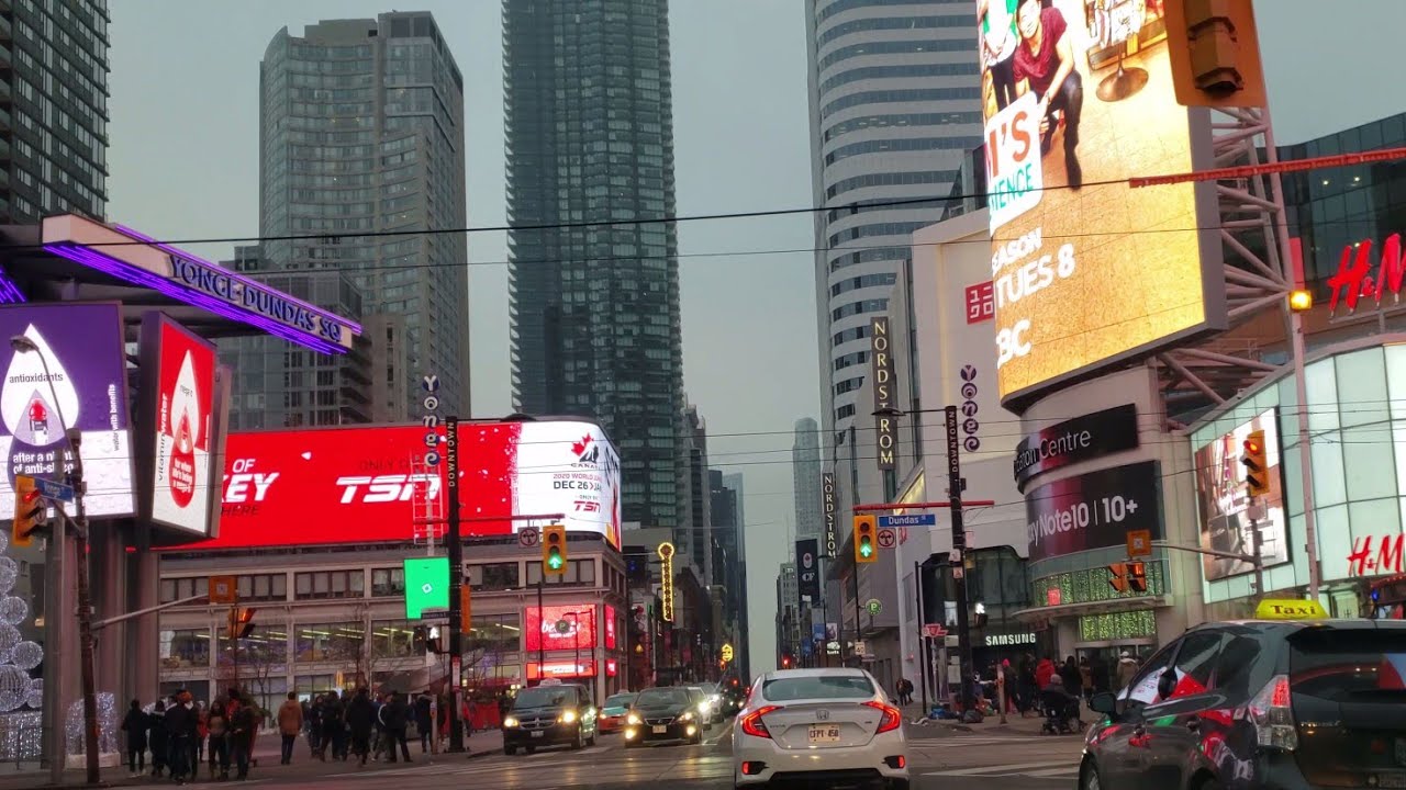 Driving From North York To Downtown Toronto In Yonge Street