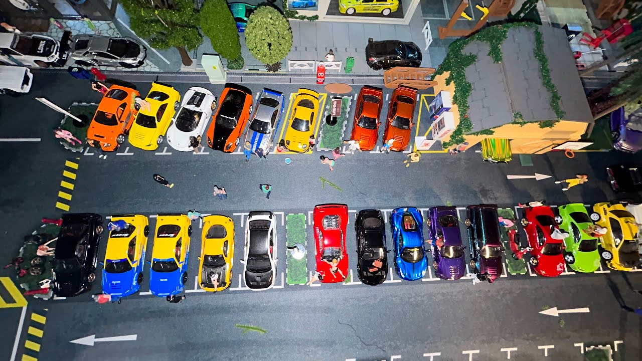 Understanding 1/64 Diorama Layouts from Magic city(16 Dioramas in total) #dioramadiecast #164