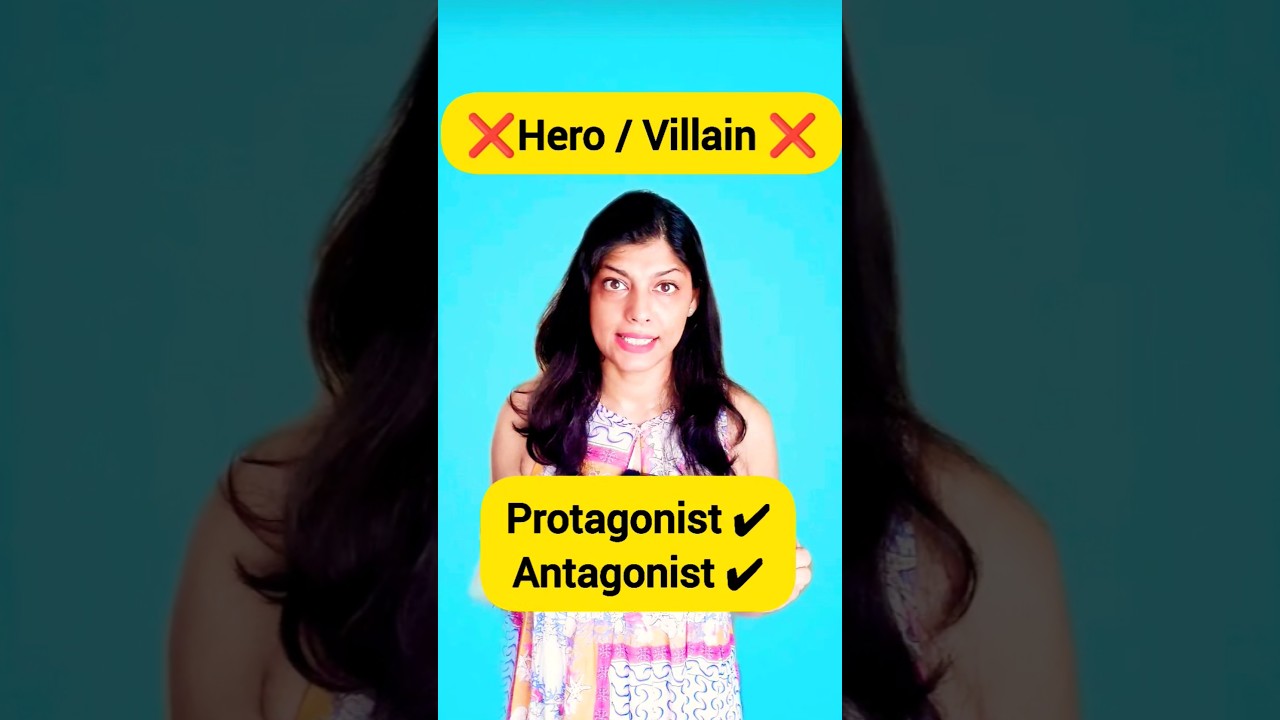Protagonist vs Antagonist | Advanced English words #learnenglish #ytshortsindia