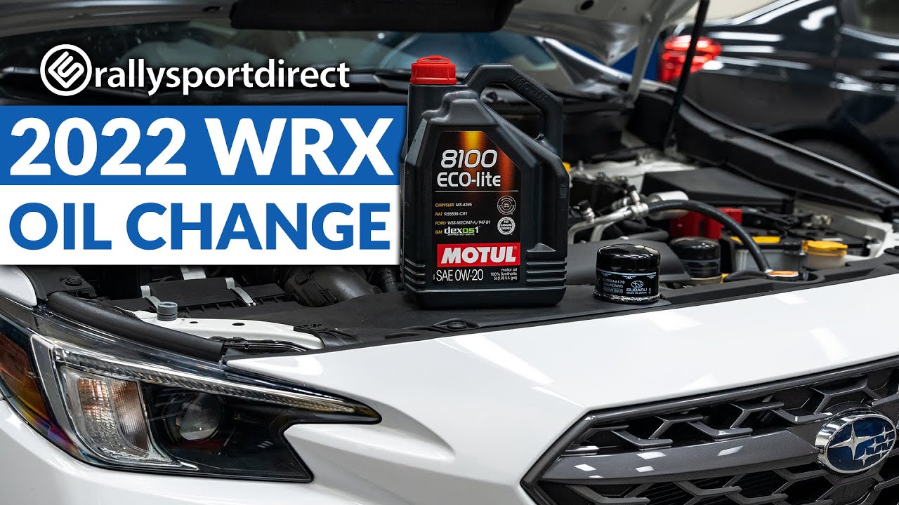 2022 WRX Oil Change