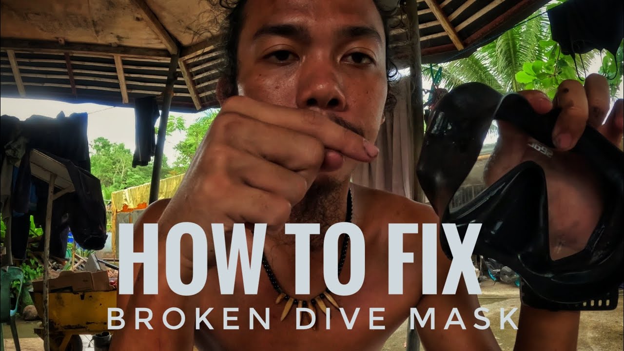 HOW TO FIX BROKEN DIVE MASK #spearfishingphilippines #mamanatabai #spearfishingcebu