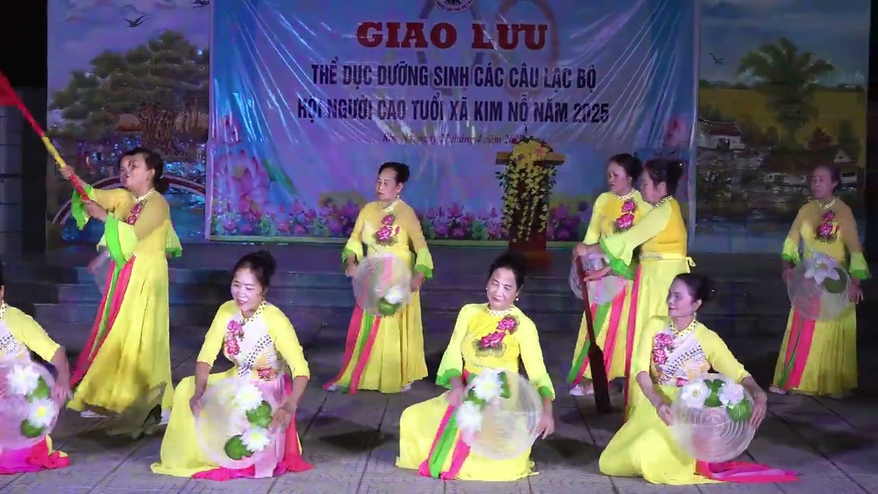 Bài ca thống nhất_CLBDS thôn Cầu TL_Giao lưu Thể dục dưỡng sinh các CLB Hội người cao tuổi xã Kim Nỗ