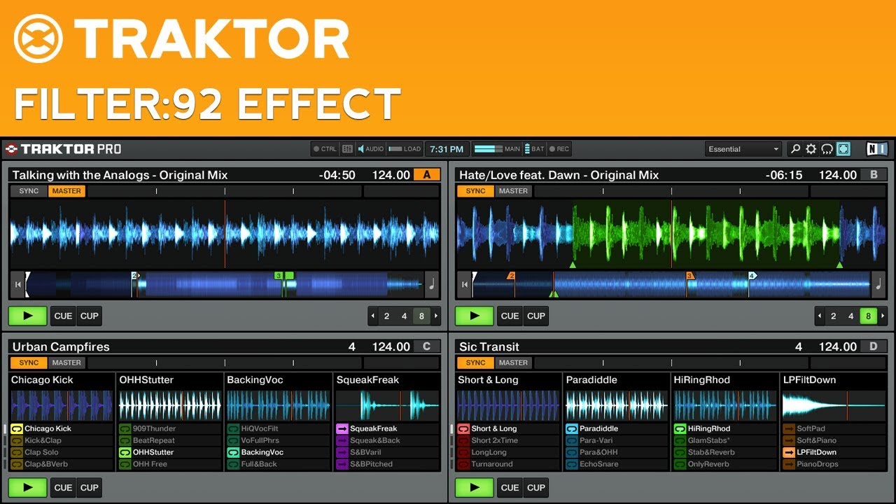 Traktor Pro 2 Filter:92 Effect Tutorial