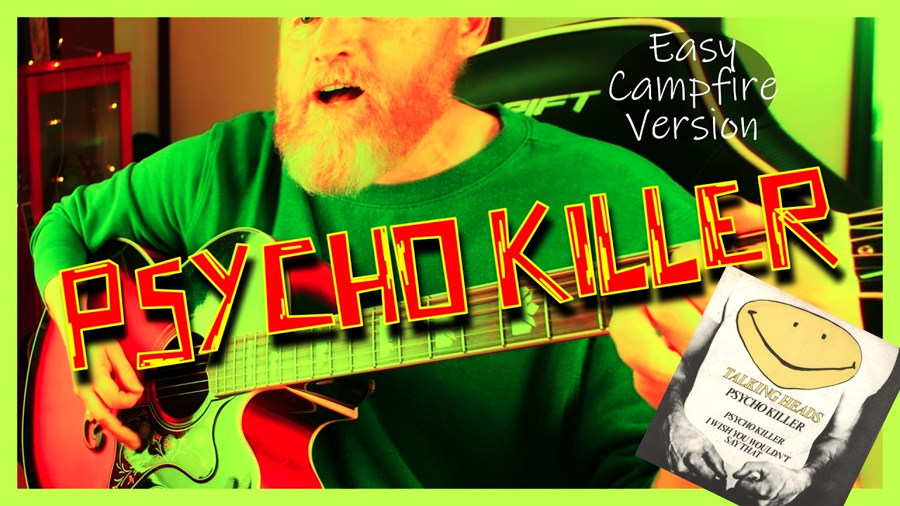 Psycho Killer Guitar Lesson (Easy Campfire Version – Lower Key) | Talking Heads