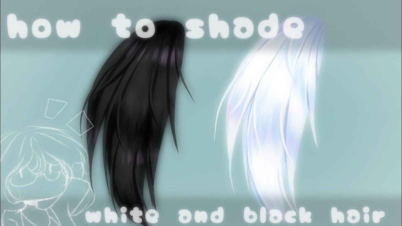 ||•how to shade white and black hair°||°•كيف تظلل الشعر الابيض والاسود•°