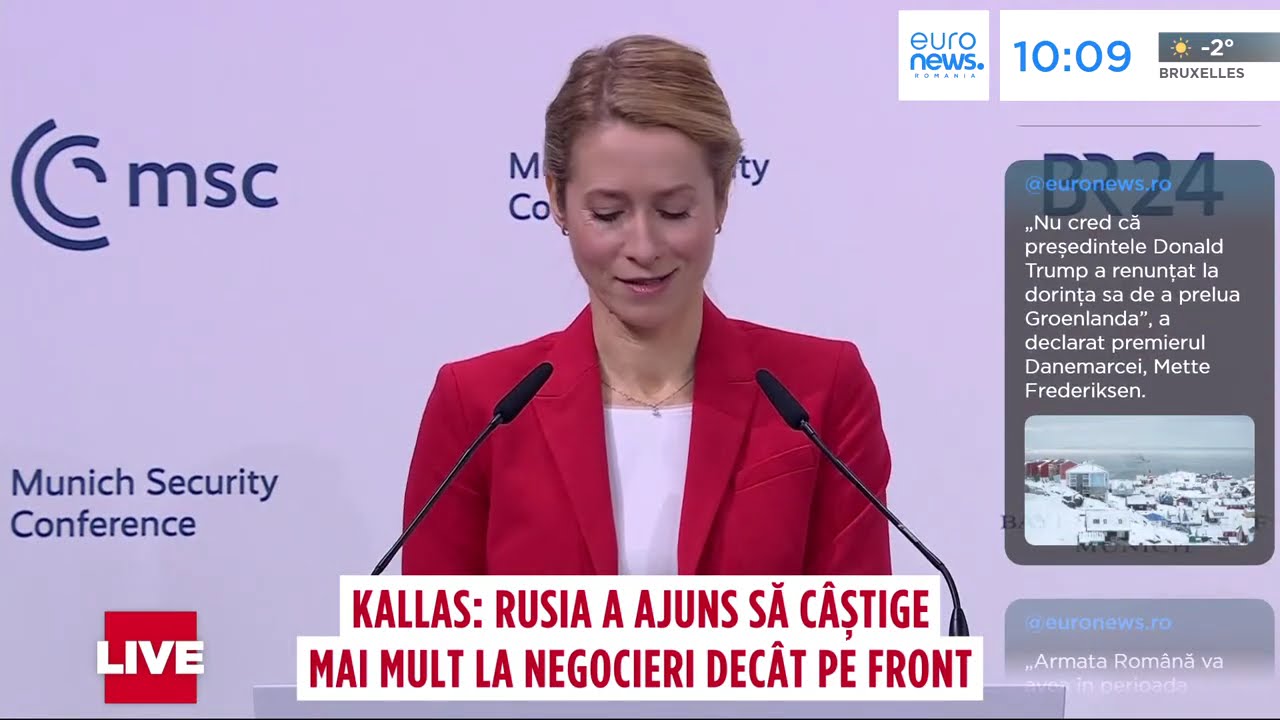 Kaja Kallas, la Munchen: Nu, civilizația europeană nu e în prag de dispariție