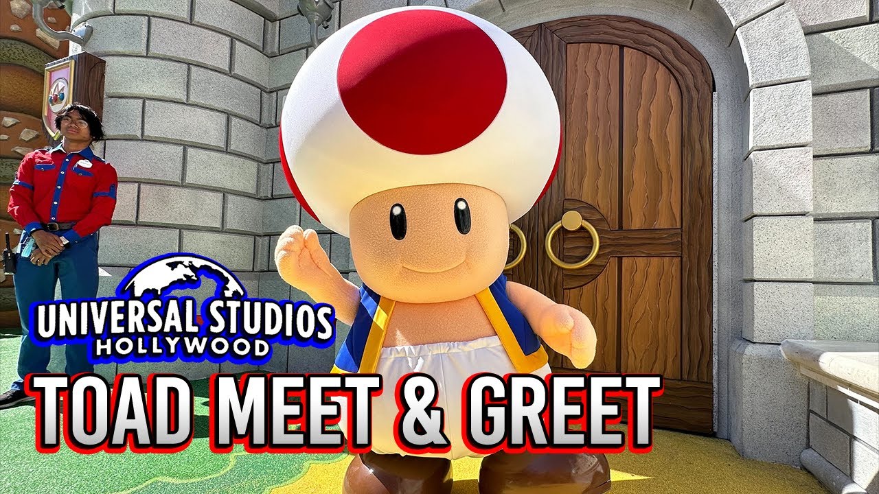 Toad Meet and Greet at Super Nintendo World - Universal Studios Hollywood