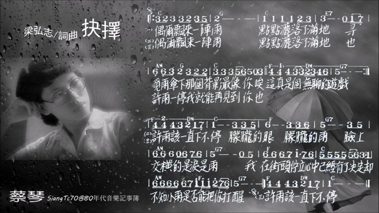 蔡琴 - 抉擇（最初版本）+歌譜  24bit