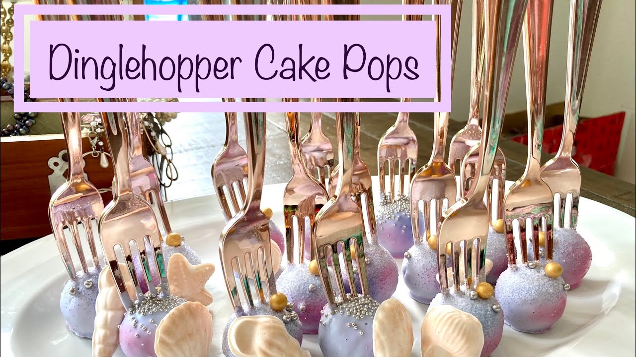 How to Make Little Mermaid Cake Pops | Dinglehopper Fork Cake Pops | Mermaid Desserts Pt 2