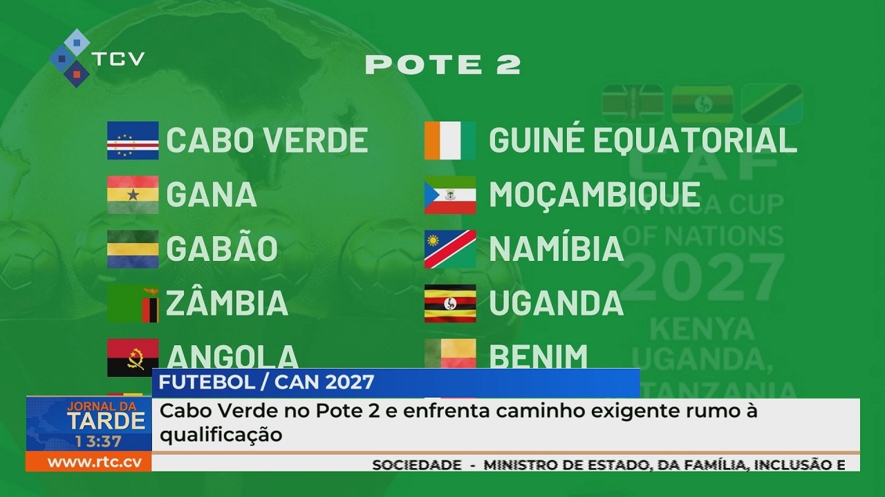 Cabo Verde no Pote 2  enfrenta caminho exigente rumo &agrave; qualifica&ccedil;&atilde;o