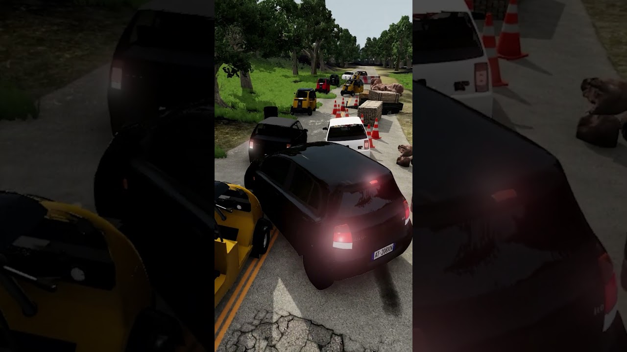 Driving first time on Indian Roads #automobile #beamng #car