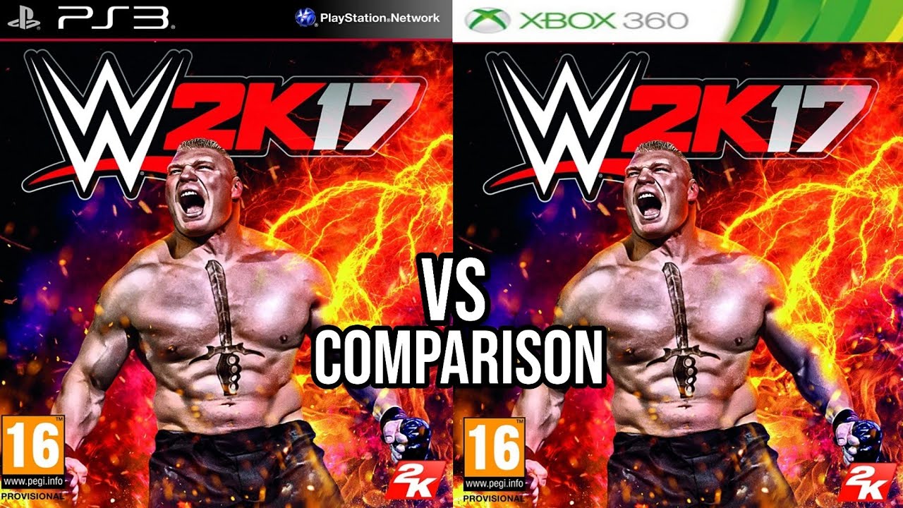 WWE 2K17 PS3 Vs Xbox 360