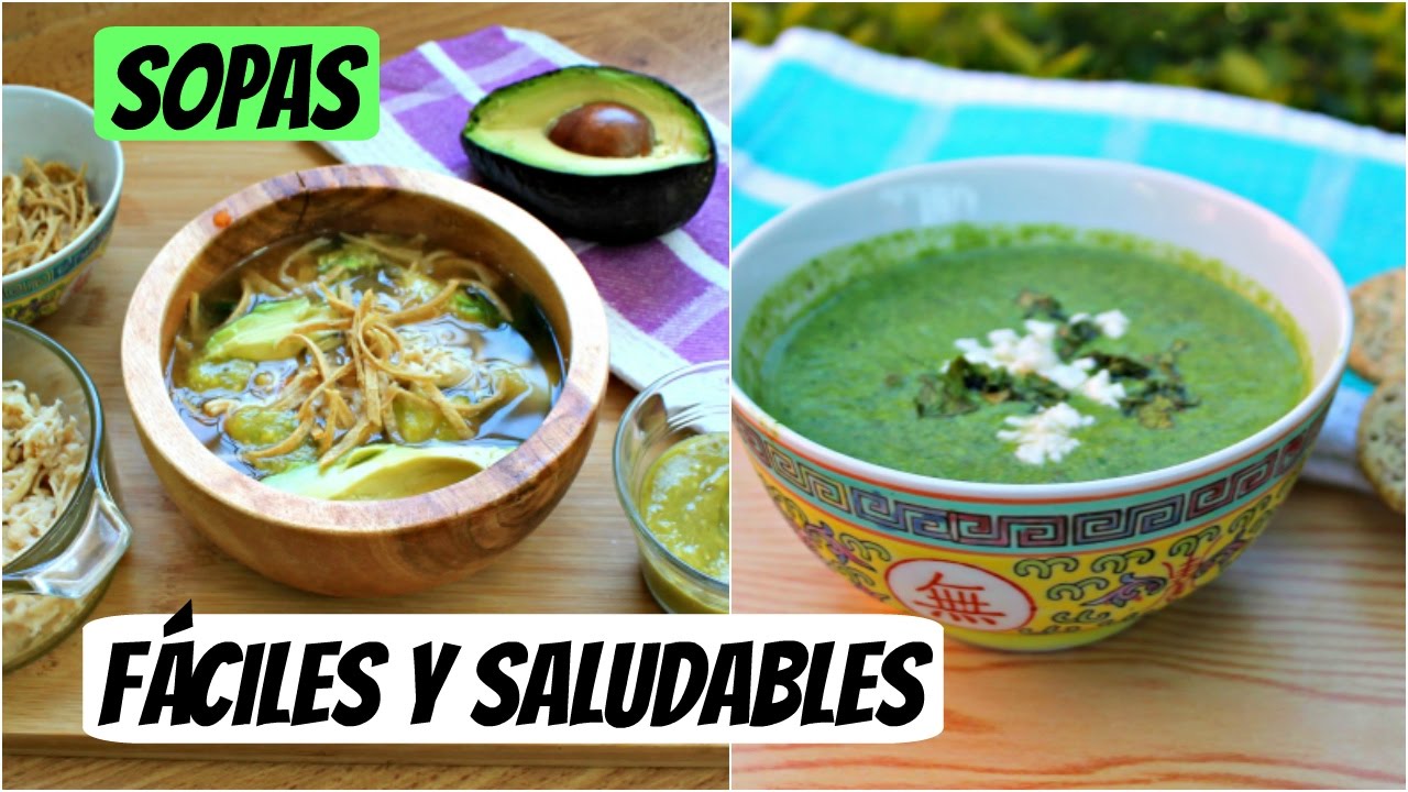 Sopas rápidas, deliciosas y saludables