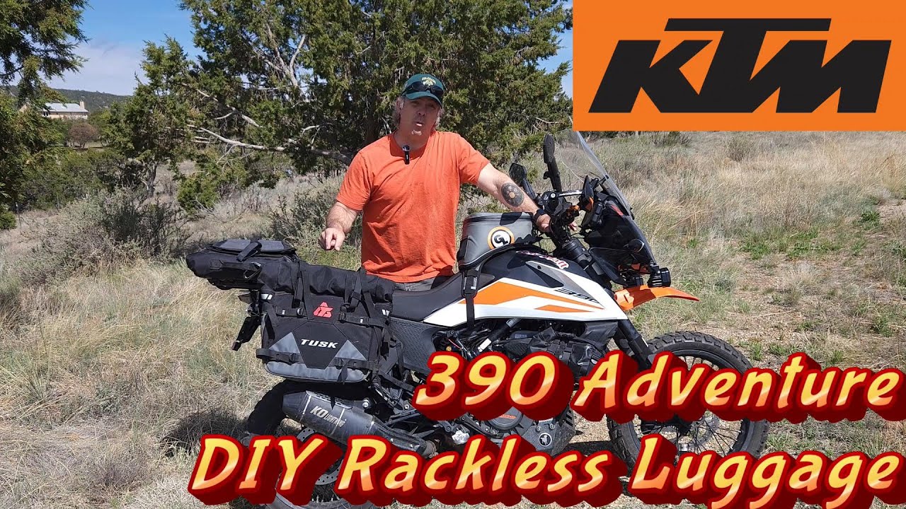 KTM 390 Adventure DIY Rackless Luggage Solution