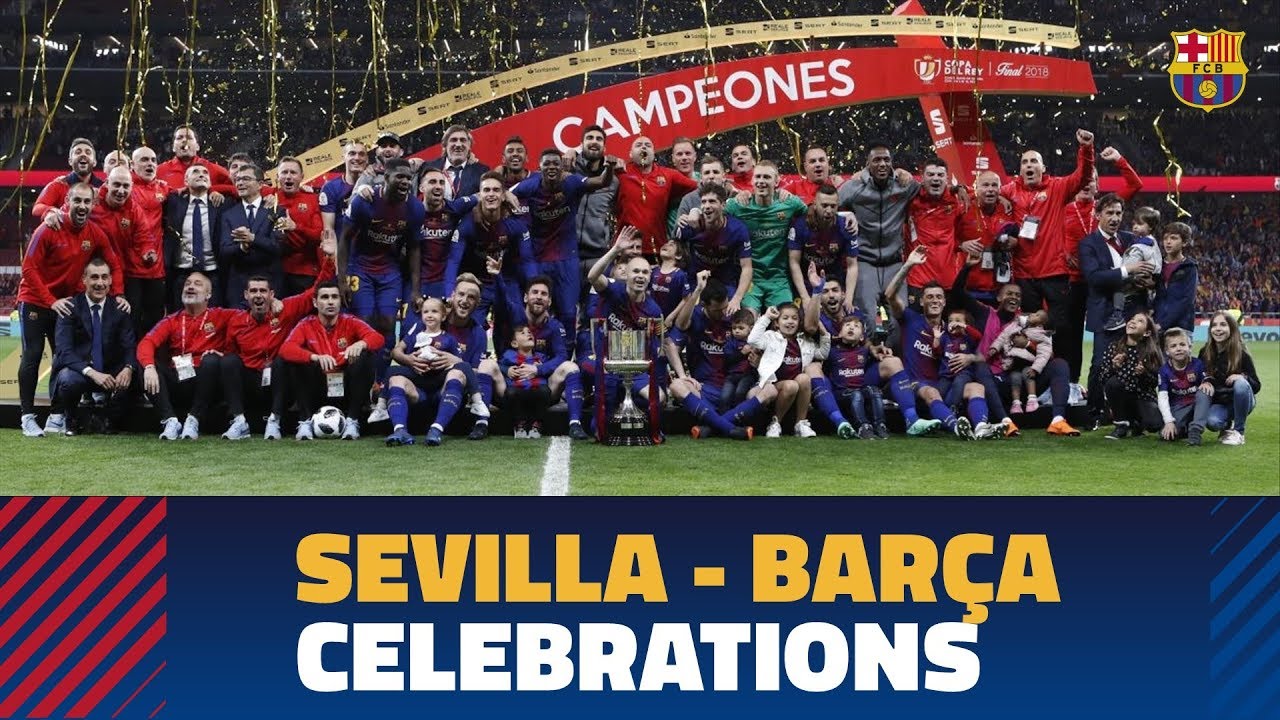 SEVILLA 0-5 BARÇA | Copa del Rey Final celebrations