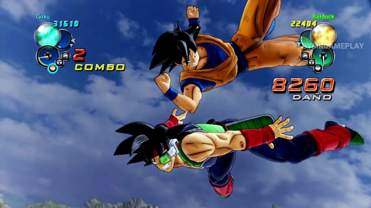 Dragon Ball Z Ultimate Tenkaichi Goku vs Bardock - Com vs Com