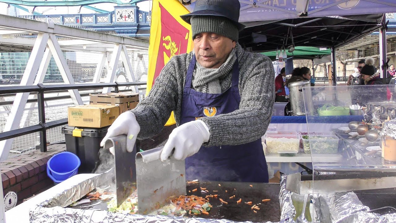 The Kottu Roti from Sri Lanka Tasted in London. World Street Food