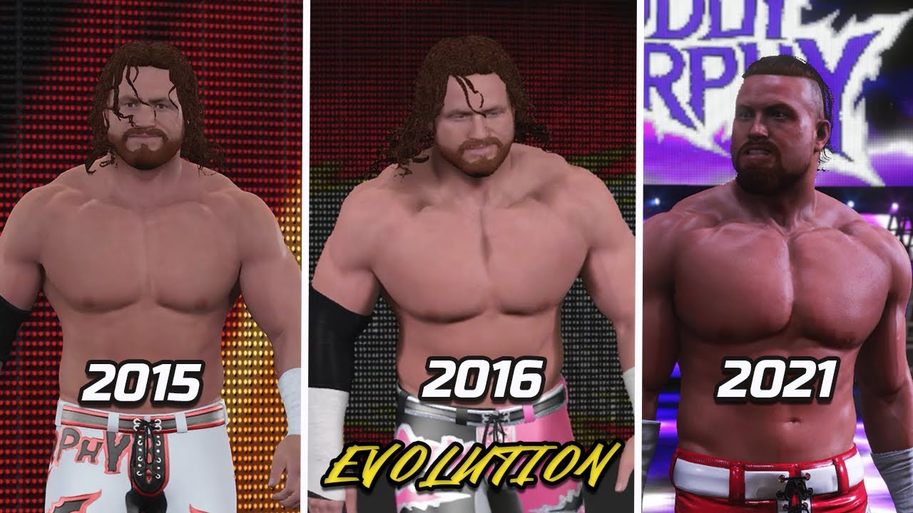 Buddy Murphy Evolution in wwe games [Entrance,Signature,Finisher & Victory Motion]