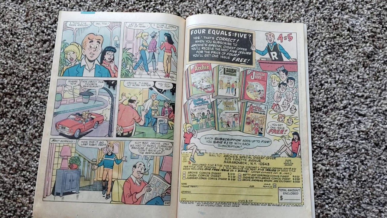 Everything's Archie No. 120 comic book Archie Comics [1985]