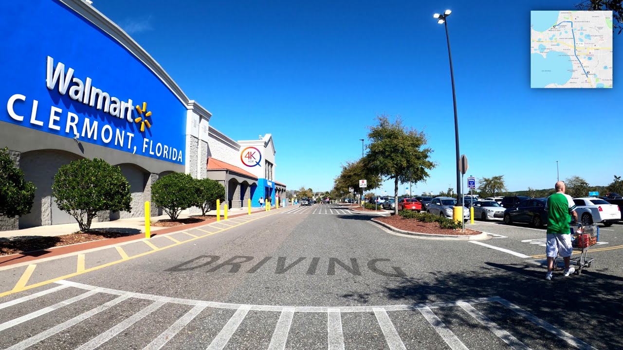 Driving to Walmart SuperCenter in Clermont, FL from Waterfront Park