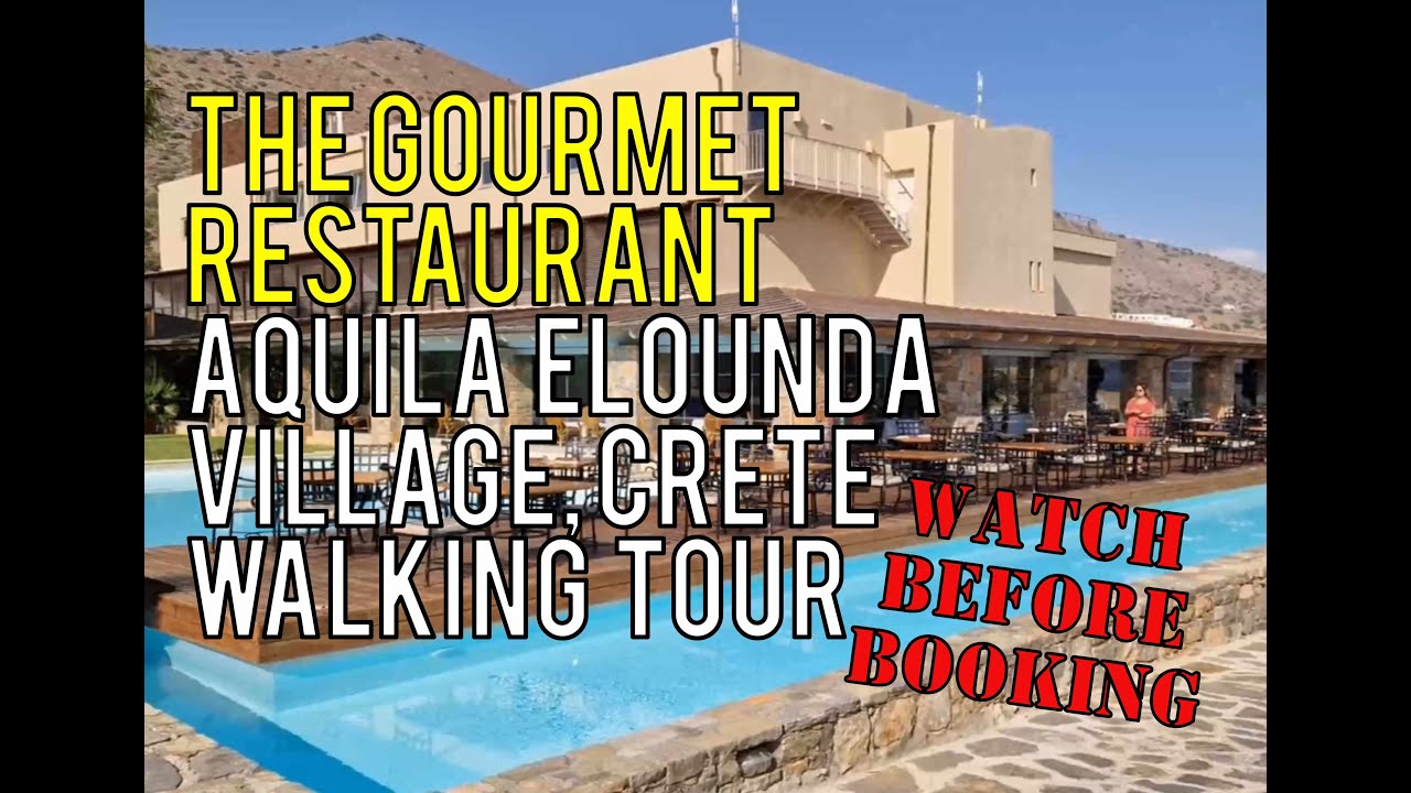 The Gourmet restaurant, Aquila Elounda village walking tour | Crete | Murphy Digital #aquilaelounda