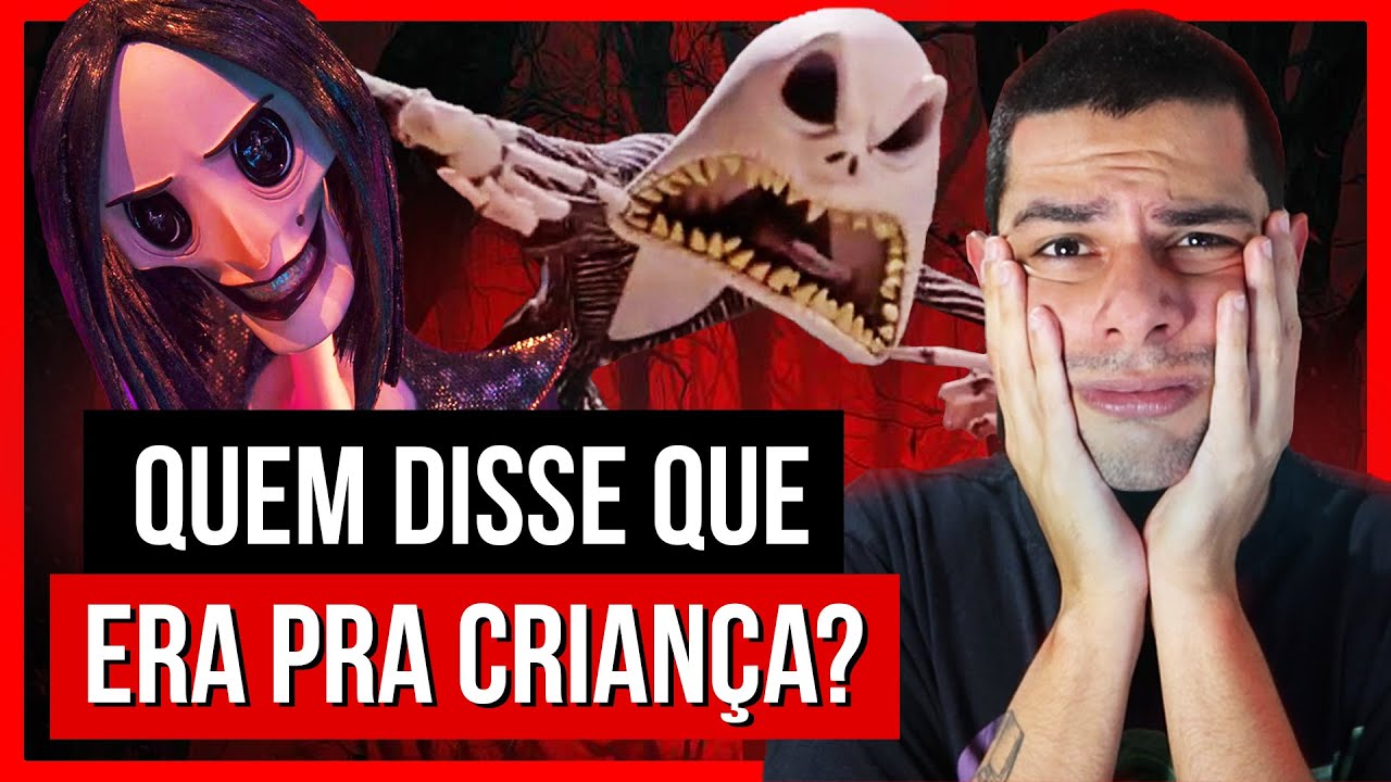 AS ANIMAÇÕES MAIS ASSUSTADORAS PARA CRIANÇAS! - (Coraline, Noiva Cadáver e Mais!)