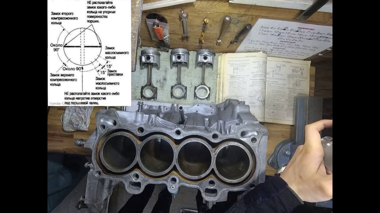 Сборка мотора D15 HONDA