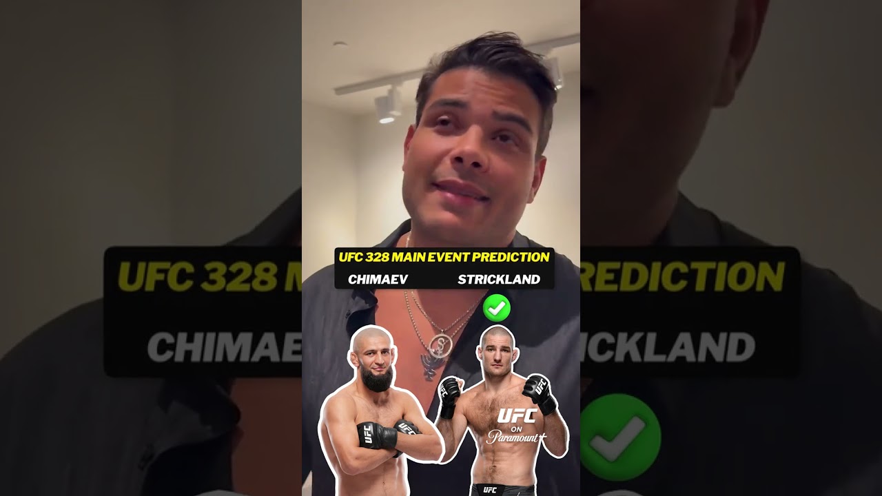 UFC stars give their #UFC328 main event predictions 👀 #UFC #mma
