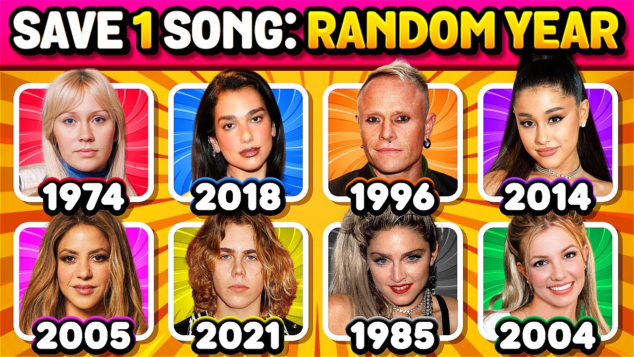 Save One Song 🔥 NEW RANDOM YEAR (6 Songs) | Music Quiz Challenge