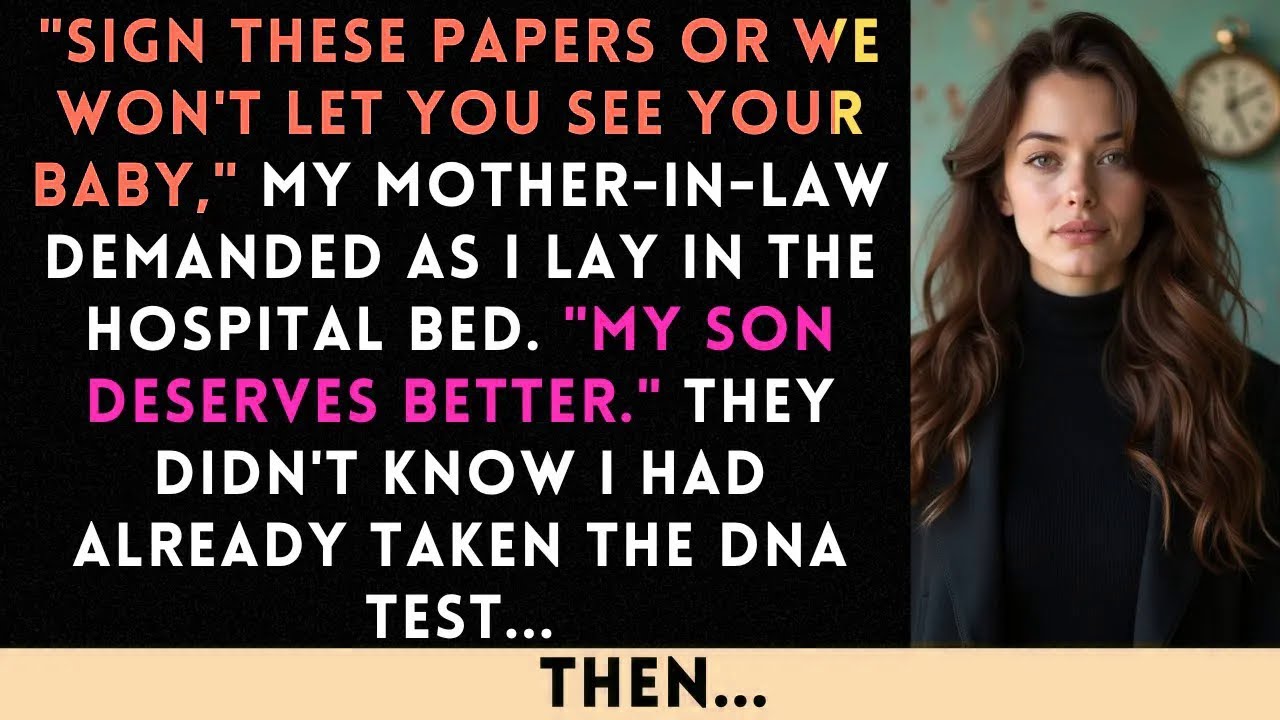 My Husband's Family Forced Me to Sign Divorce Papers While In Labor. Nine Months Later, When The...