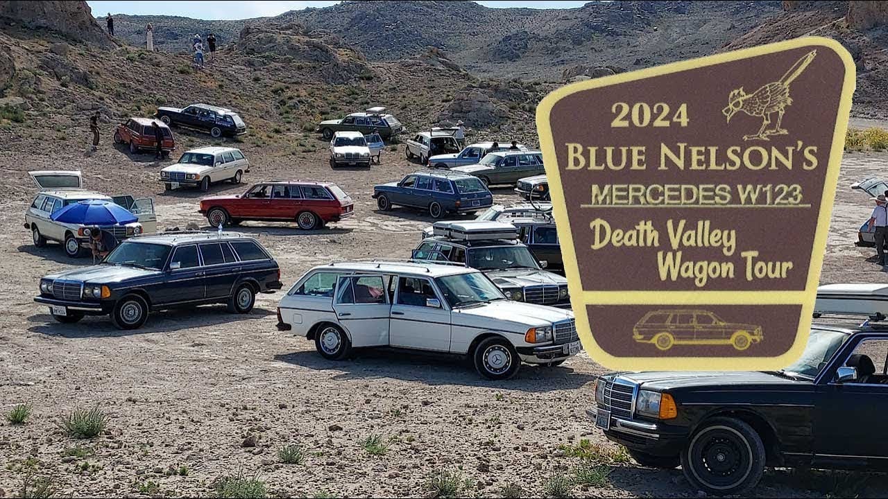 Blue Nelson's 2024 Mercedes W123 Death Valley Wagon Tour