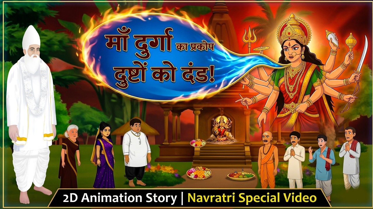 गरीब माँ को चोर कहा&hellip; फिर माँ दुर्गा ने सबको सज़ा दे दी | Navratri Story 2026 | kabir saheb animation