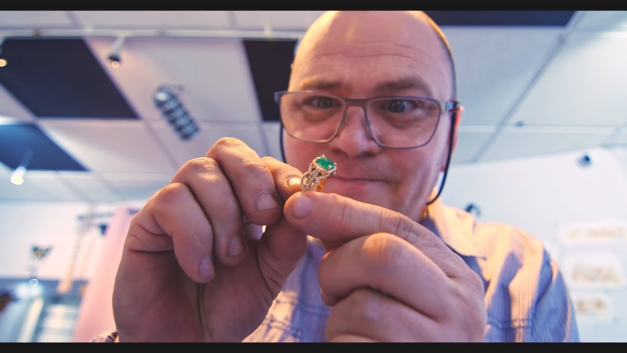 Diamond Emerald Ring - New From Old Jewellery - The Jewellery Quarter