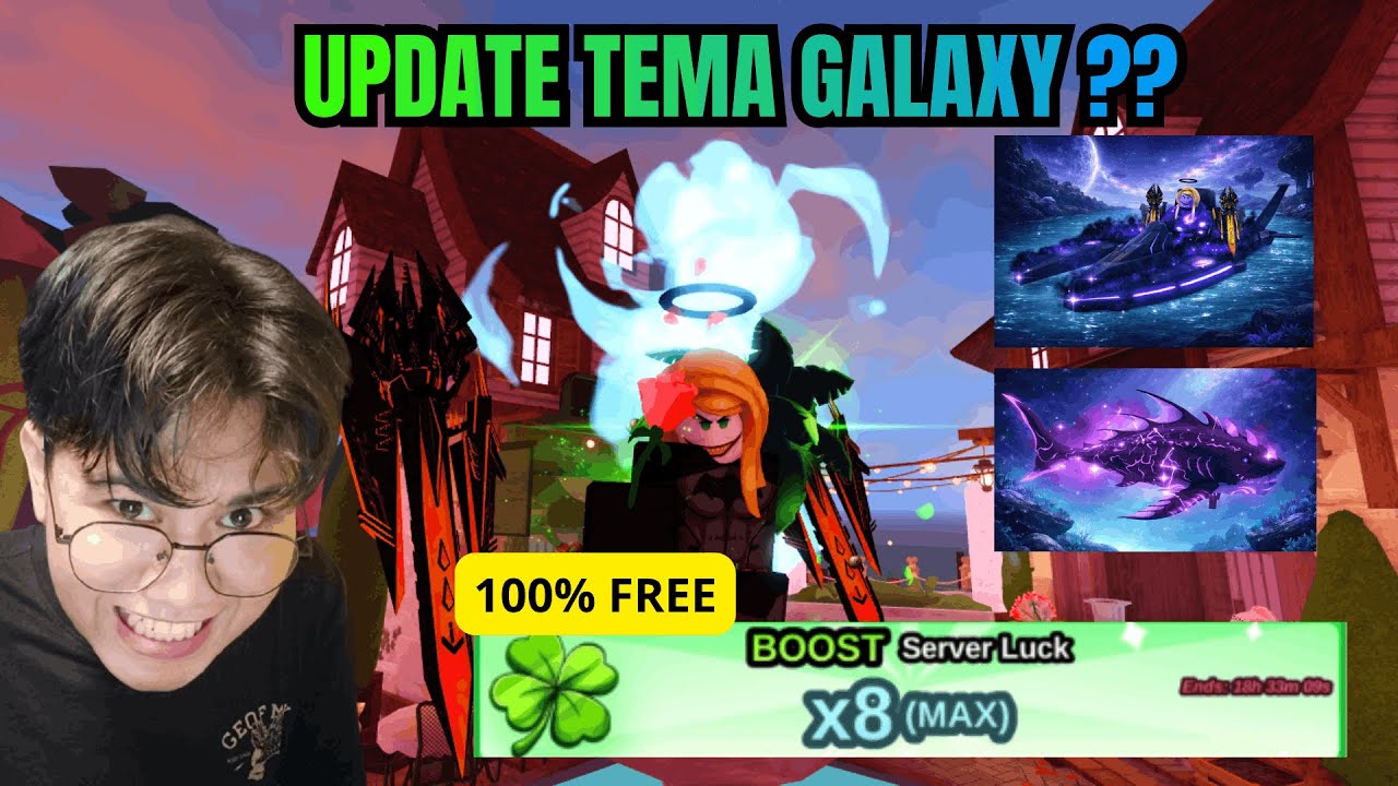 Live Fish It !! Mabar Server Gratis x8 Update Tema Galaxy ?? #fishit #roblox