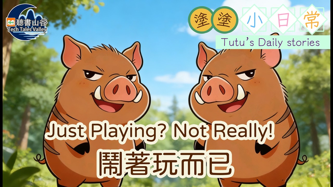 【原創中英兒童故事 | 玩耍與欺負有界限】Just Playing? Not Really!-鬧著玩而已？ #幼兒睡前故事有聲書 #聽故事學英文 #聽故事學中文 #bedtimestories