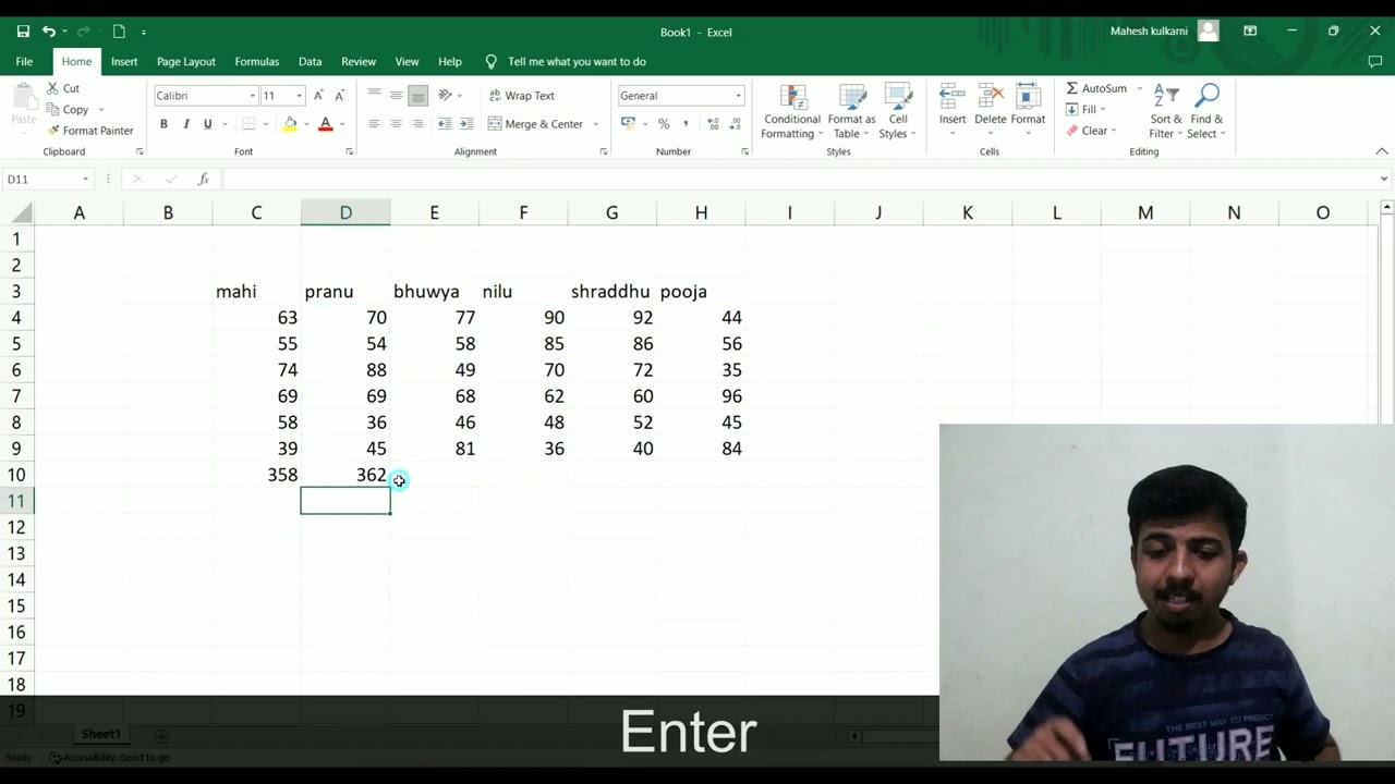 MS - Excel #3 Function (F1 To F4) | Indian Sign Language | Deaf