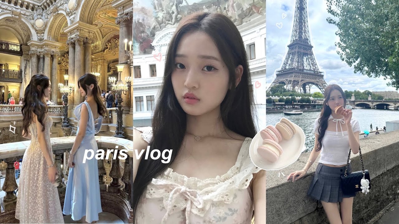 PARIS VLOG🥐: museums, aesthetic cafe, eiffel tower, dior shopping, what i eat, pretty outfits