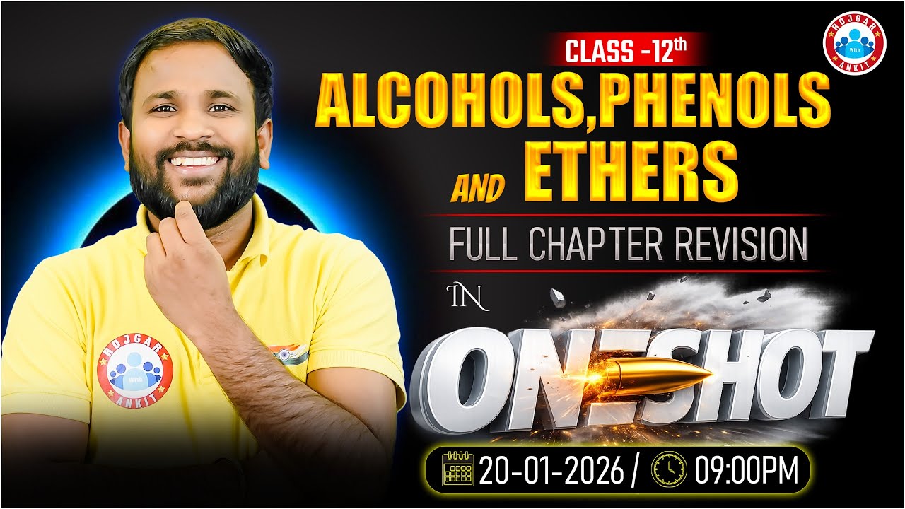 Alcohols Phenols & Ethers One Shot | Full Chapter Revision | Class 12 Chemistry | UP Board RWA